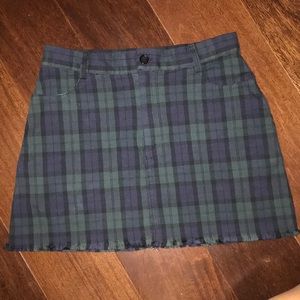Brand new without tags Brandy Melville plaid skirt